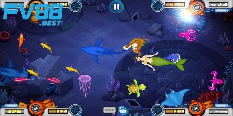 Top các game bắn cá miễn phí nổi bật tại FV88